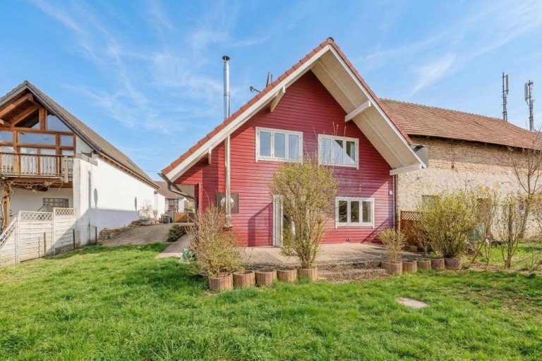 Au�enansicht inkl. Garten und Terrasse Ihringen Einfamilienhaus Freistehendes Einfamilienhaus im skandinavischen Stil