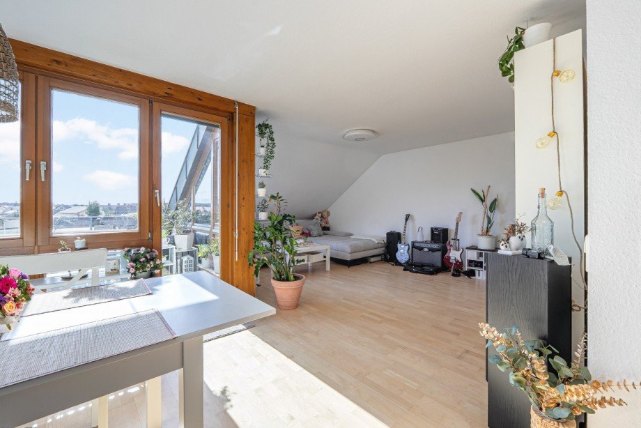 Wohnessbereich Dachgeschosswohnung Teningen