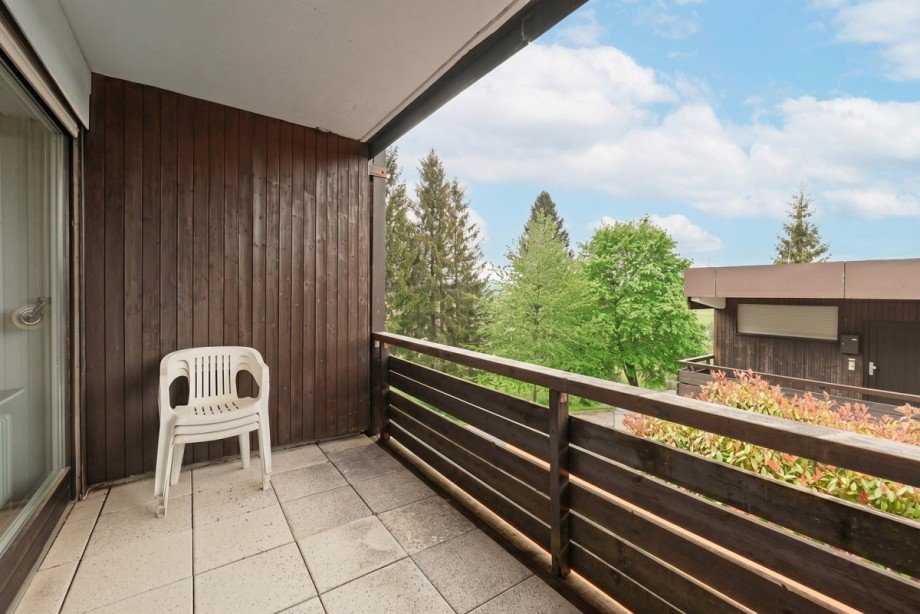 Blick vom Balkon im OG Wohnung Schonach im Schwarzwald