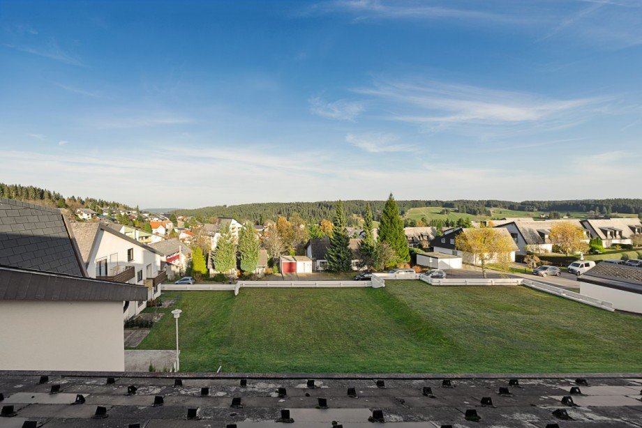 Ausblick Wohnzimmer Wohnung Sch�nwald im Schwarzwald