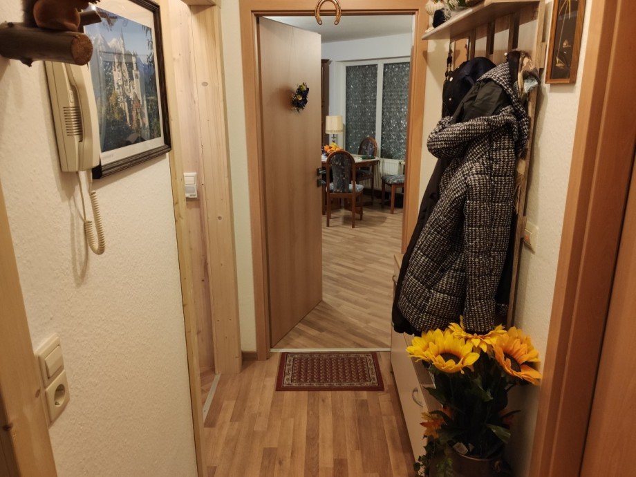 Flur mit Blick ins Wohnzimmer Erdgeschosswohnung Kehl