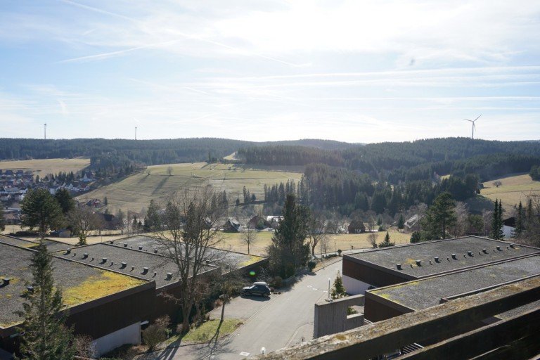 Aussicht Schonach im Schwarzwald Wohnung Paket: 2 Ferienwohnungen im Terrassenpark - Ferienvermietung