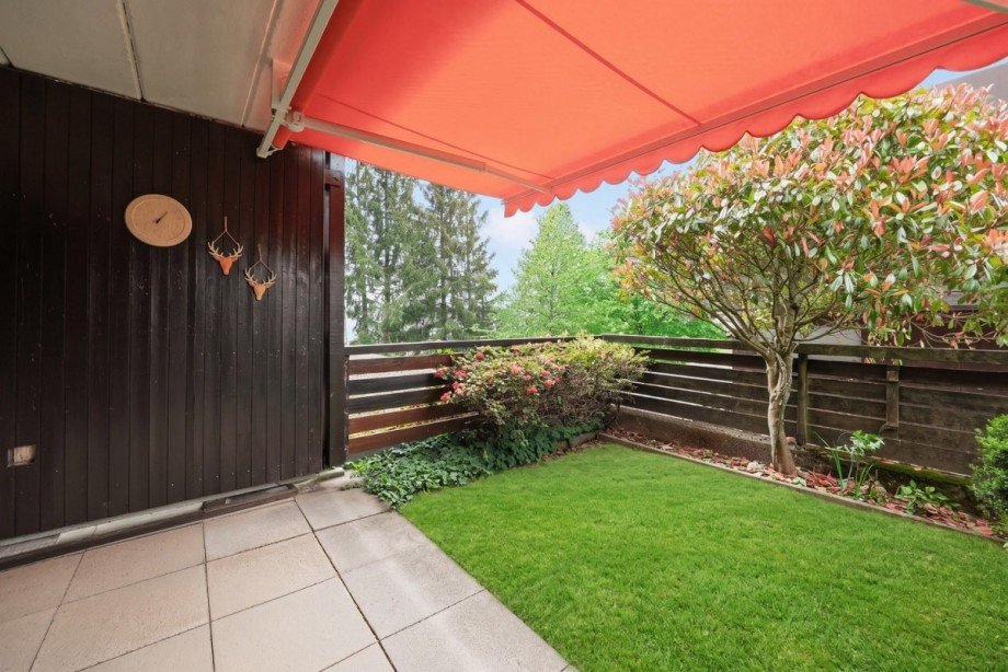 Terrasse mit Gr�nfl�che Wohnung Schonach im Schwarzwald
